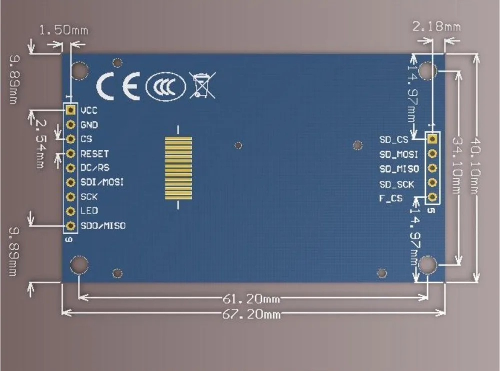 Умная электроника 2,2 дюймов 240*320 точек SPI TFT lcd последовательный порт Модуль дисплей ILI9341 5 V/3,3 V 2,2 ''240x320 для Arduino Diy