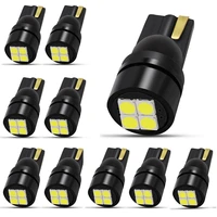 10pcs auto t10 led cold white 194 number plate illuminating lamps car dome reading lamp license plate lights
