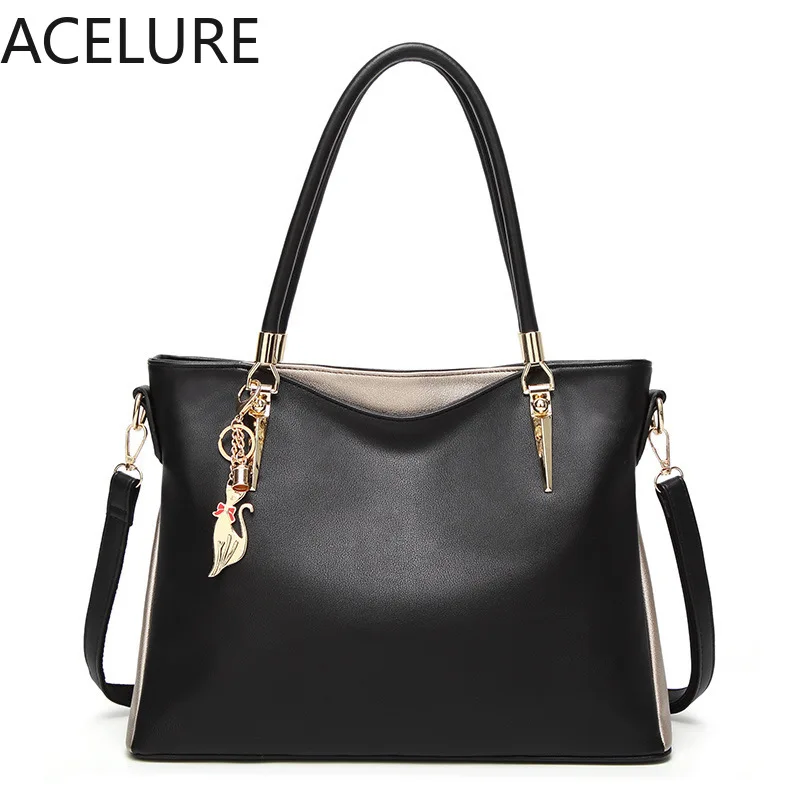 

ACELURE New Style Handbags Solid PU Leather Fashion Shoulder Bags Women Messenger Bag Large-capacity Handbags Drop Shipping