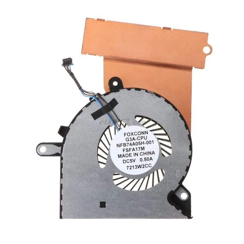 Черный металлический замененный Ноутбук GPU CPU вентилятор охлаждения для HP OMEN 15 CE 17