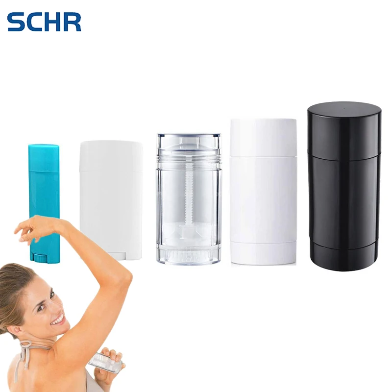 

2/6/10pcs 5ml15ml 30ml 50ml 75ml Colorful Round Deodorant Container AS bottom-filling Cosmetic Bottles DIY Deodorant Tube