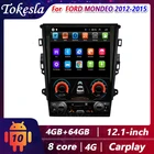 Автомагнитола Tokesla для Ford Mondeo 2 Din Android Тесла стиль стерео ресивер мультимедийный Dvd видео плееры GPS навигация 4G