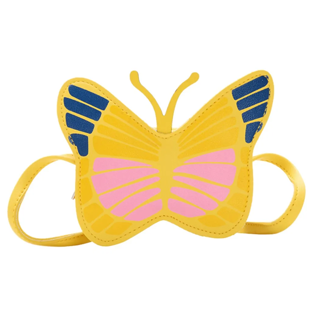 2019 модная женская уличная сумка милые бабочки через плечо из искусственной кожи