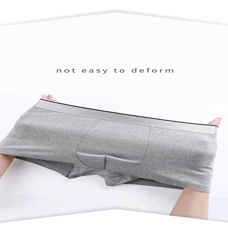 Male Panties Boxer Comfortable Plus Size BoxerShort Breathable Sexy Man Boxe Fashion Boxer Pants Solid Cotton Underwear L-5XL
