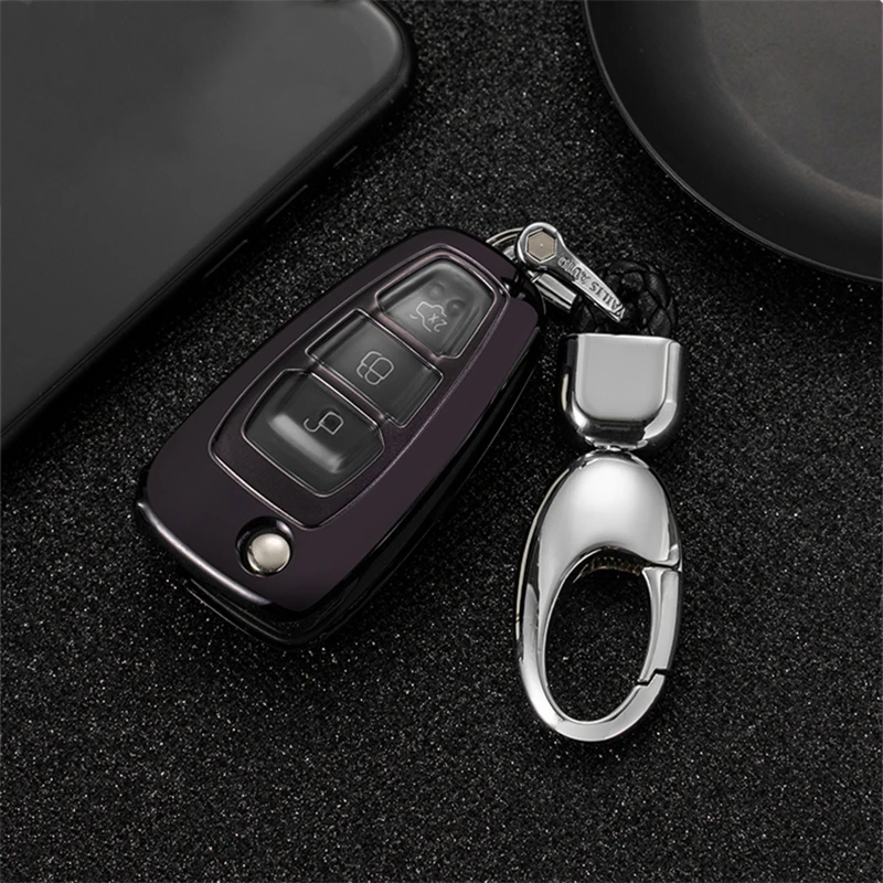Полный Чехол мягкий TPU чехол для ключей автомобиля для Ford Ranger C-Max S-Max Focus Galaxy Mondeo Transit Tourneo Заказные Аксессуары для автомобилей