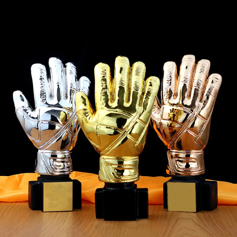 6 цветов 3D перчатки вратаря для футбола модель украшение с изображением