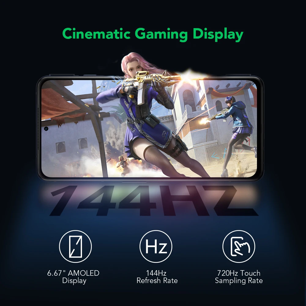 Black Shark-tel&eacute;fono m&oacute;vil 4 5G versi&oacute;n Global, m&oacute;vil para videojuegos, NFC, 870 Snapdragon, disparadores magn&eacute;ticos Pop-Up, 144Hz, 67W, disponible-3