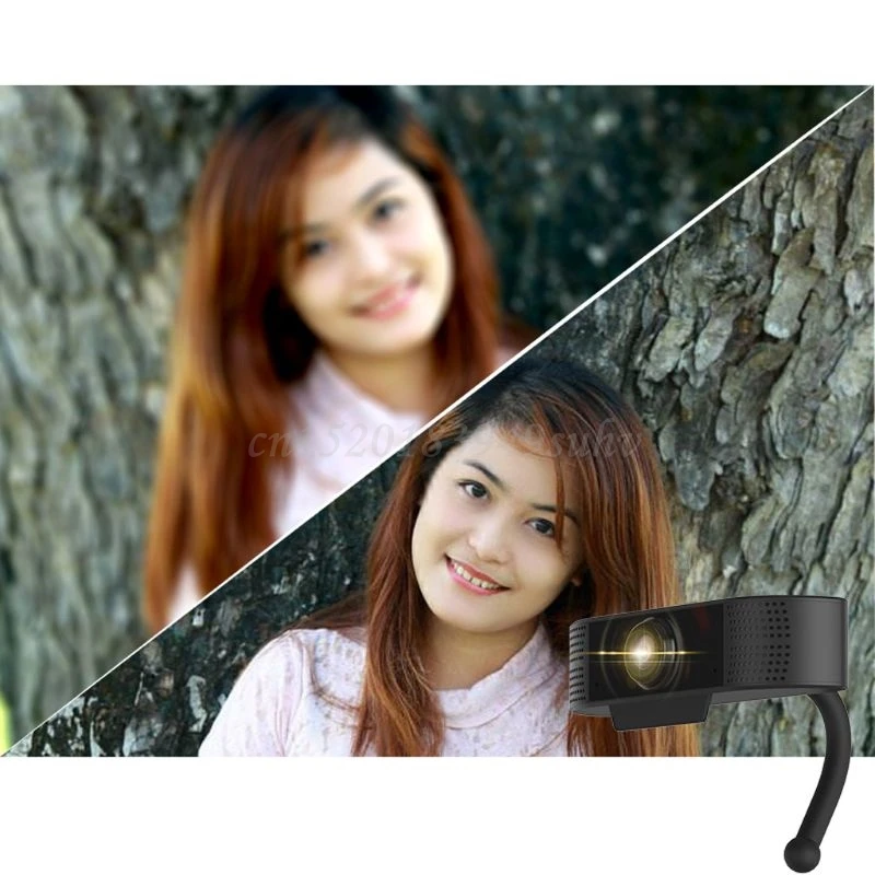 

Laptop PC Webcam 1080P with Mic USB Camera for Video Calling Online Teaching