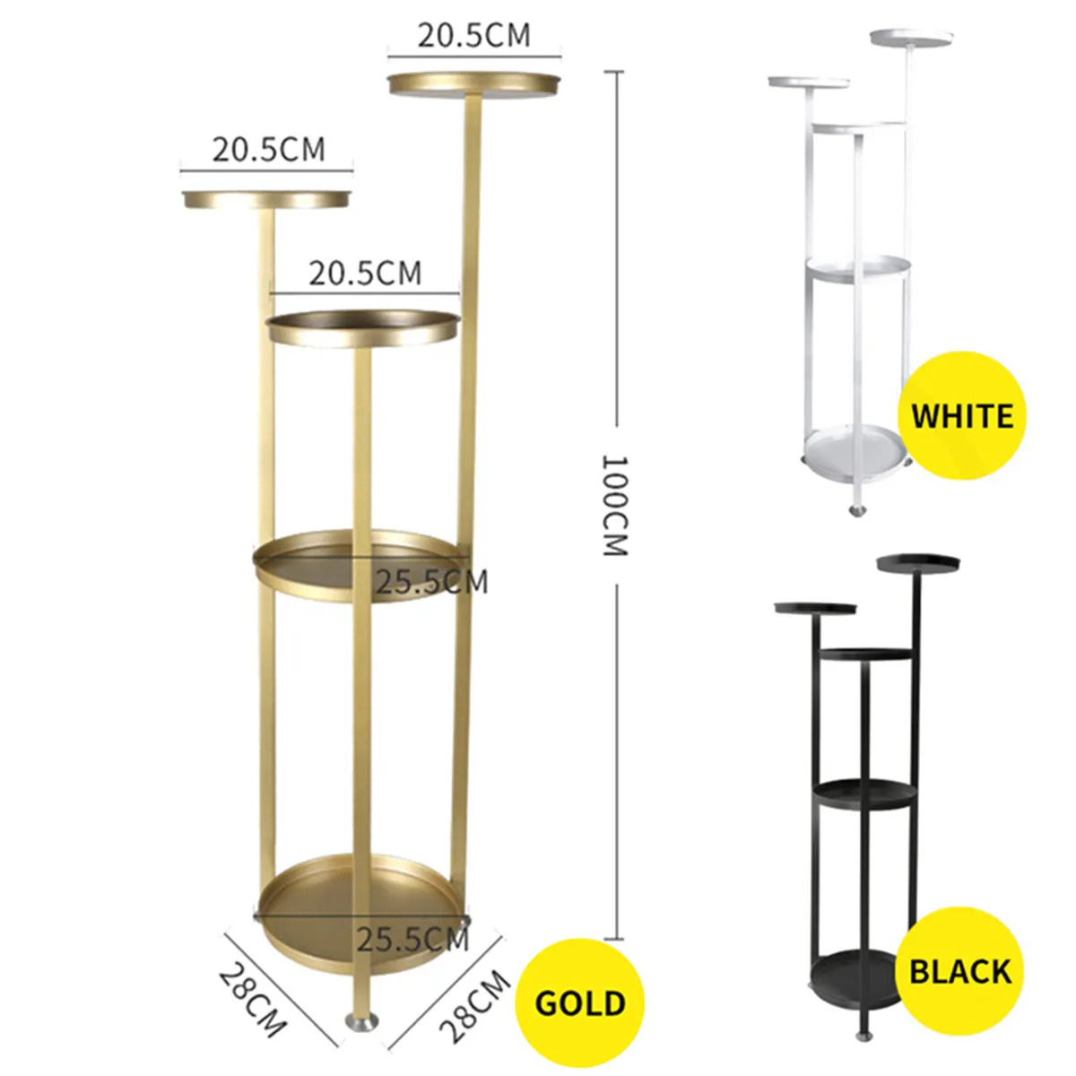

5 Tiers Household Wrought Iron Craft Multi-layer Plant Stand Fence Rack Balcony Indoor Garden Flower Pot Shelf Iron Flower Rack
