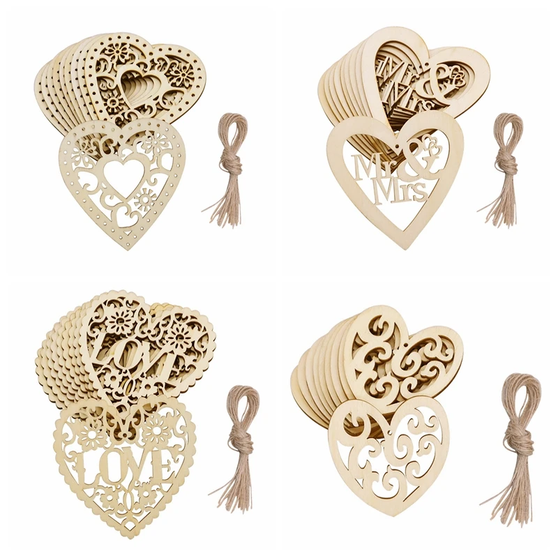 10 шт./компл. деревянное украшение сделай сам|Украшения своими руками для