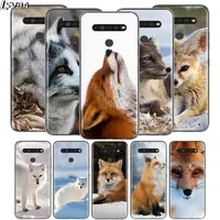 cute arctic fox for lg v60 v50s v50 g8x g8s g8 g7 thinq 5g k61 k51s k41s k30 k20 q60 q9 soft phone case