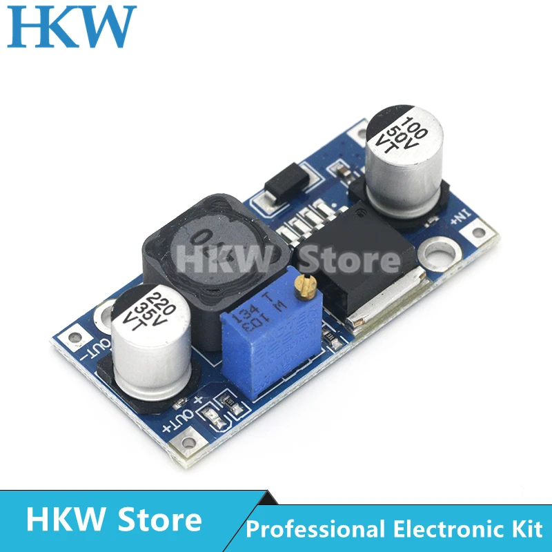 Регулируемый понижающий модуль питания LM2596s 3 А регулятор напряжения 24 В 12 5 в |