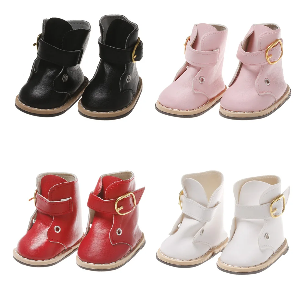 1 пара кукольных ботинок из ПУ кожи обувь для 18 дюймов ручной работы кукольные