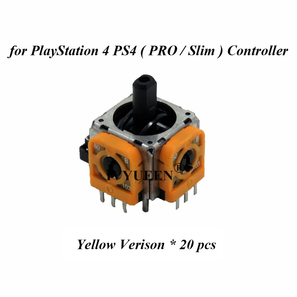 P4 20 pcs Yellow IVYUEEN 20 шт. 3D аналоговые палочки датчик модуль потенциометра для playstation 4 PS4 Pro тонкий контроллер для XBox One 360 - Цвет: P4 20 pcs Yellow
