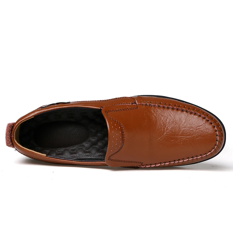 OZERSK/брендовая модная мягкая обувь на все сезоны Мужские лоферы Кожаная высокого