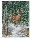 Прозрачная картина с оленем в лесу, высококачественные наборы для вышивки крестиком, ремесла 14 карат, необработанная вышивка, Набор для творчества ручной работы, Декор
