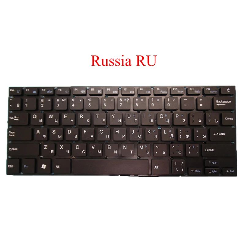 Русская клавиатура для ноутбука Chuwi LapBook 14 1 V3 английская русская черная без