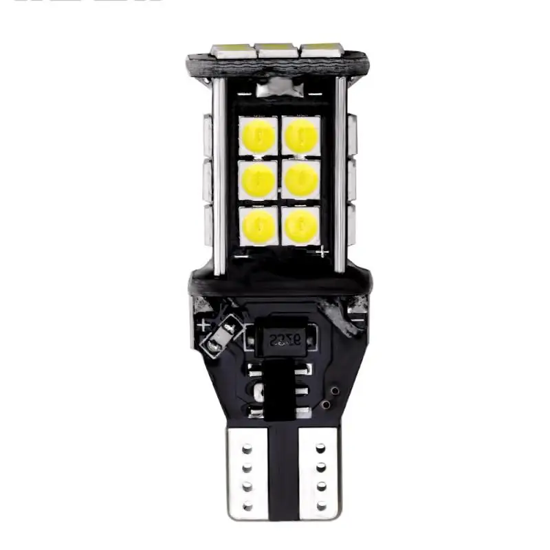 2PCS T15 W16W Super Bright 1200Lm 3030 24SMD CANBUS Car Backup Reserve Lights Bulb Tail Lamp Xenon White LED Reversing Light