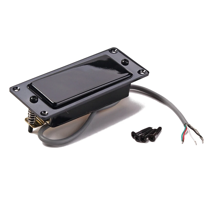 Черный Мини LP гитара Humbucker Пикап запечатанный чехол|Детали и аксессуары для