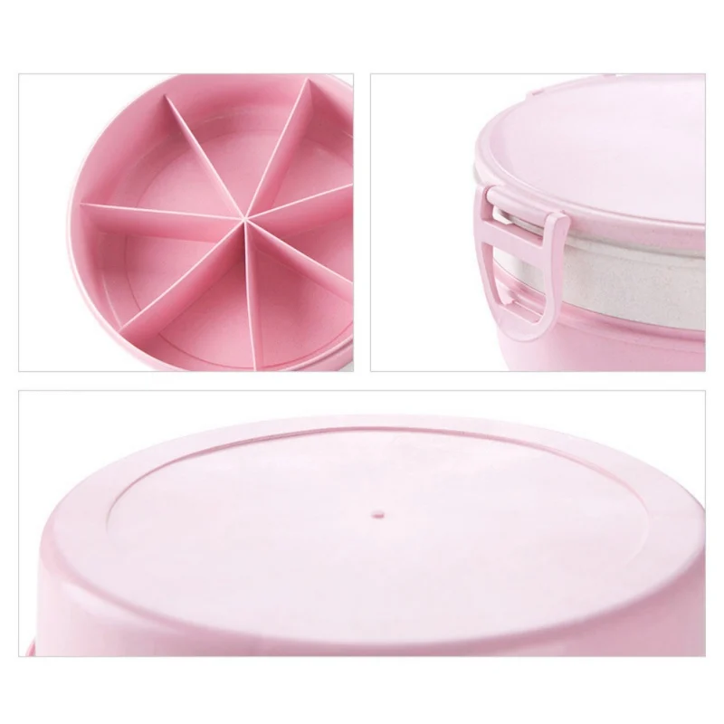 Double Layer Food Storage Container With Lid Candy Treats Organizer Serving Tray Divided Snacks Holder Dish | Дом и сад