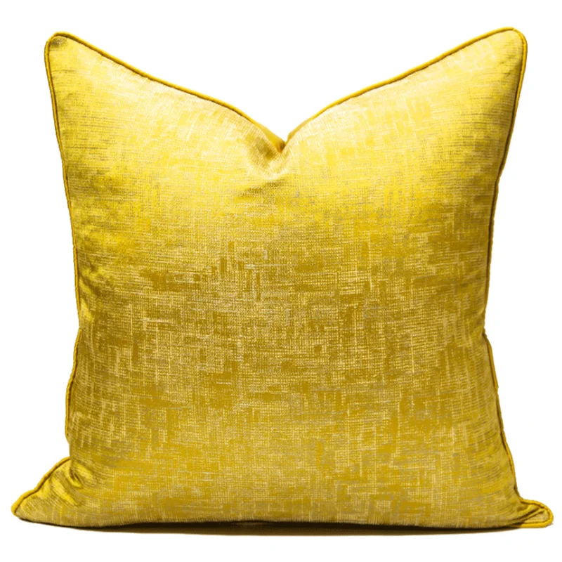 

Высокое качество жаккардовый чехол для подушки Современный дизайнерский светильник Роскошная желтая обувь декоративные подушки для дома ...