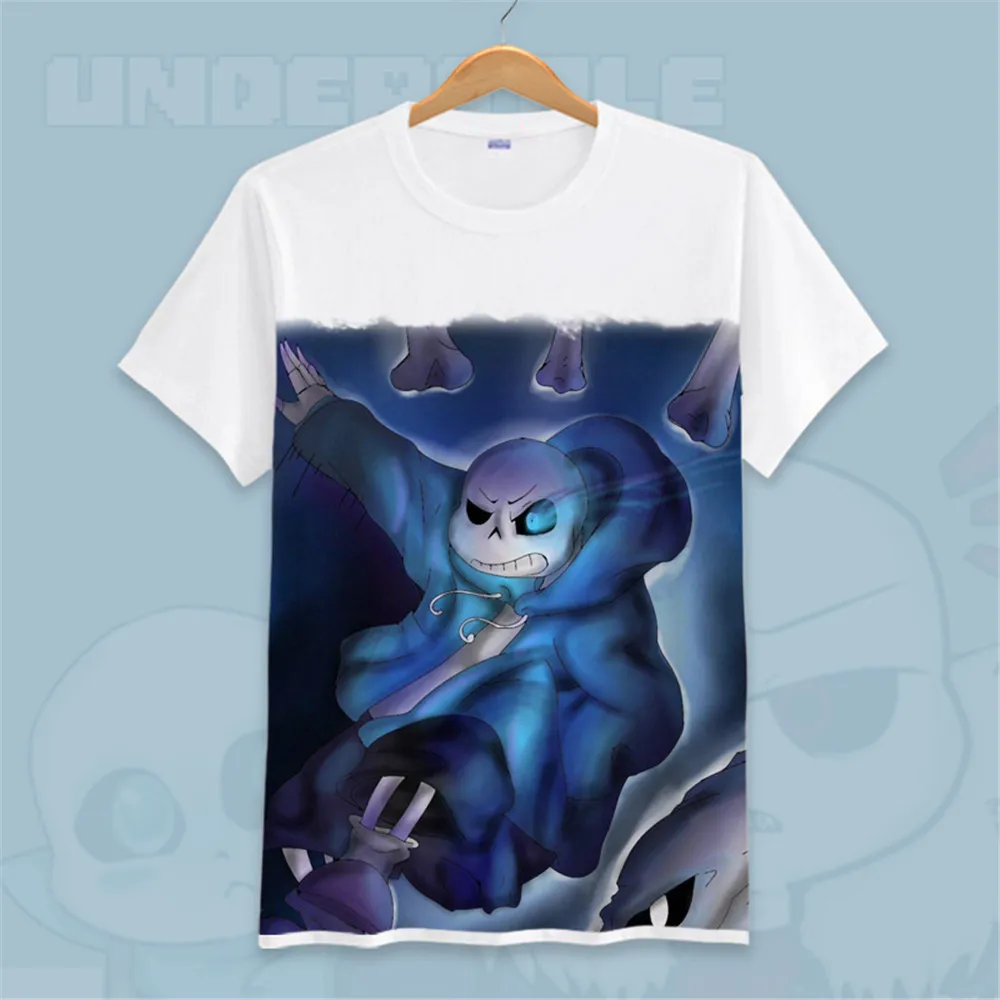 Популярная игра Undertale футболка с принтом черепа Brother Sans &amp Papyrus футболки короткими