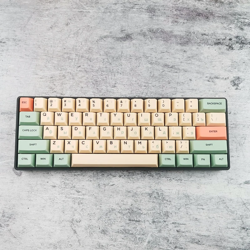 hami melon russian root cherry profile dye sub keycaps for mechanical keyboard gh60 xd64 gk64 tada68 poker 60 xd60 free global shipping