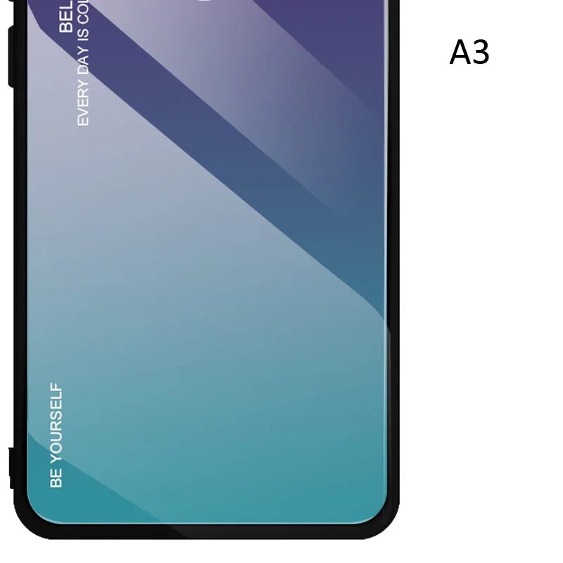A3 Чехол из закаленного стекла с градиентом из углеродного волокна для Xiaomi Redmi Note 8 Pro 8T - Цвет: A3