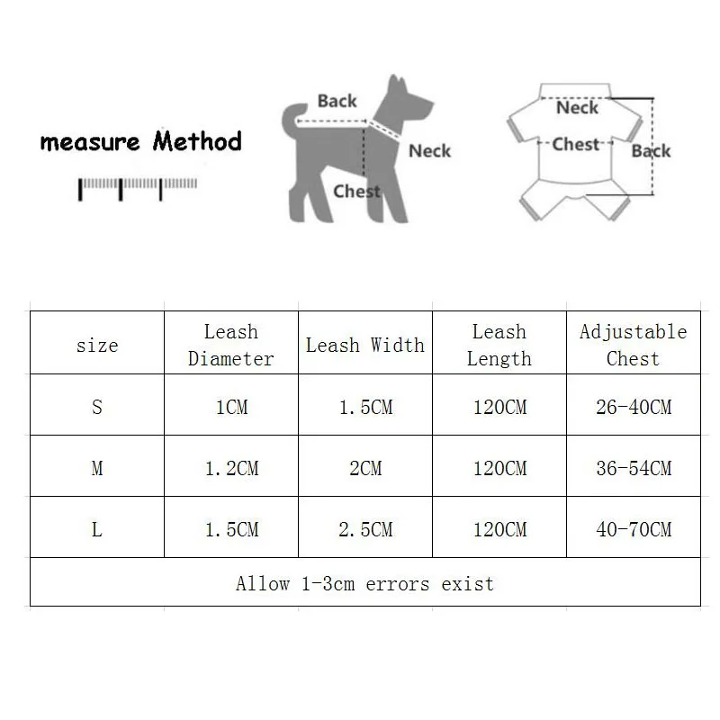 Светоотражающая шлейка для собак набор из нейлонового поводка круглая волна