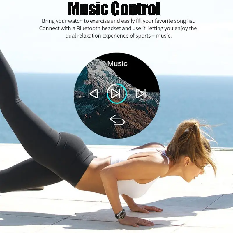 GT106 спортивные Смарт-часы сердечного ритма крови Давление Sleep Monitor музыка