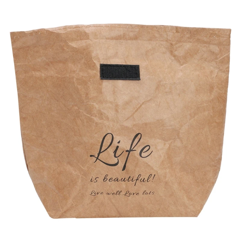 Пакеты для закусок из крафт-бумаги многоразовые изолированные термопакеты