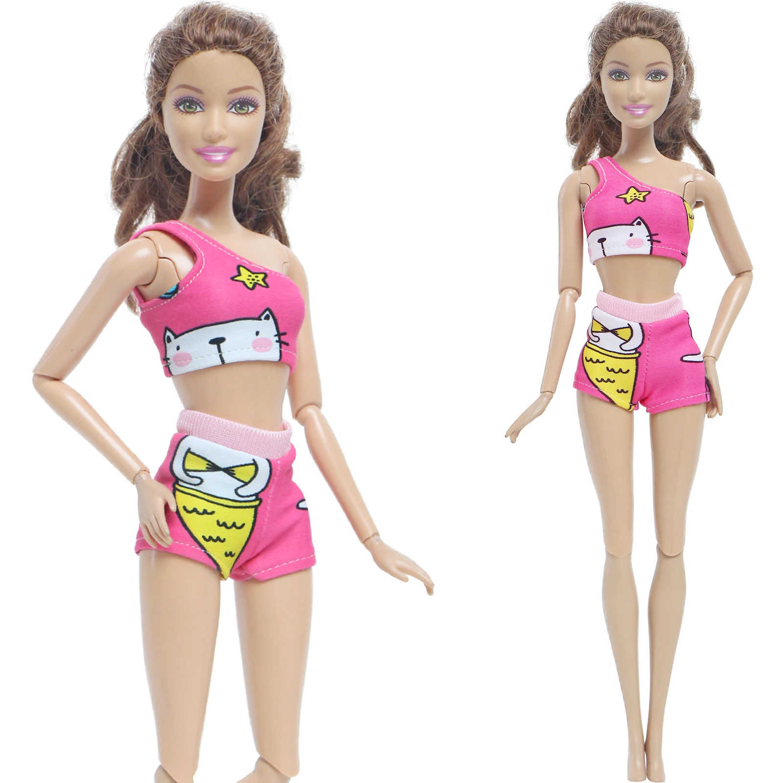 3 шт./лот разные стильные куклы модные купальники Летняя Пляжная бикини