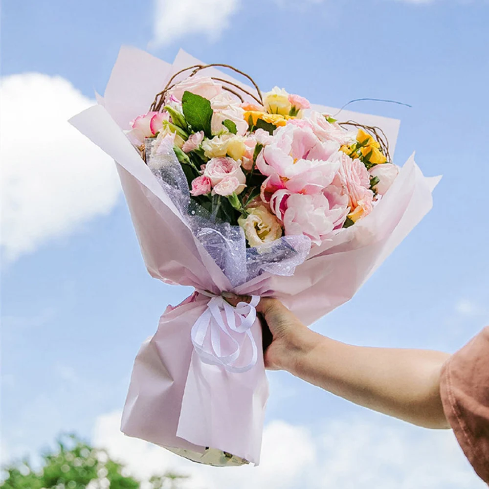 Сетка для упаковки цветов Snow Point материалы ручной работы цветочный букет