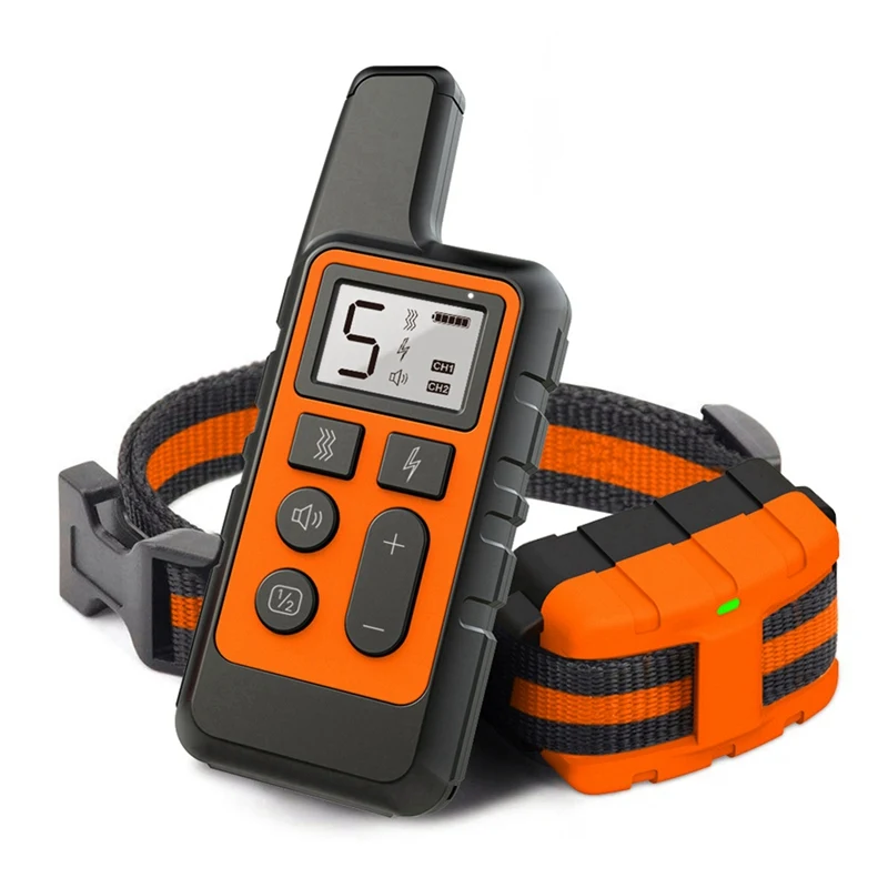 

400M Electric Dog Training Collar Pet Remote Control Dog Training Repeller Device Waterproof Rechargeable with LCD Display