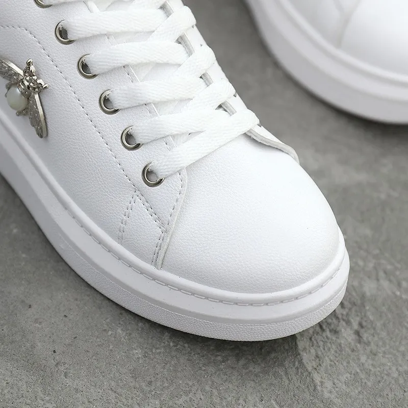 Женские дышащие кроссовки из ПУ кожи на шнуровке|Беговая обувь| |