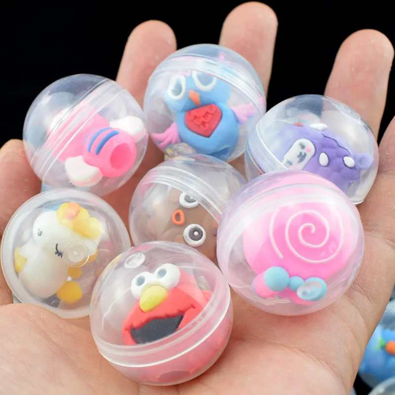 10PCS Novelty Funny Relaxing Toy Mixed Surprise Egg Capsule Ball Model Puppets Toys Kids Children Gift Random Delivery - купить по