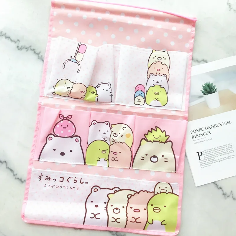 Sumikko Gurashi 7 сетки настенный подвесной органайзер сумка для хранения содержит