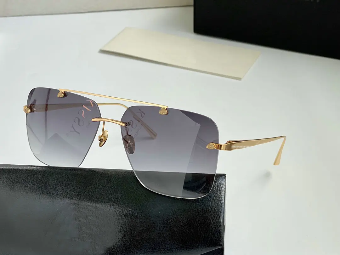 

Trendy Oversize Maybac Sunglasses Women Luxury Fashion Gradient Rimless Shaded Big Metal Frame Square Sun Glasses Men UV400