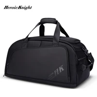 heroic knight travel bag men backpack week trip multifunction storage bag large capacity sports fitness handbag soft suitcase