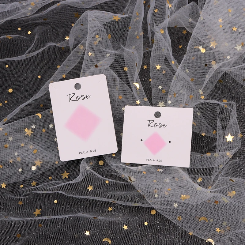 100 шт ювелирных изделий серьги Упаковка карты ожерелье дисплей бумажные 6x5 см 5x7