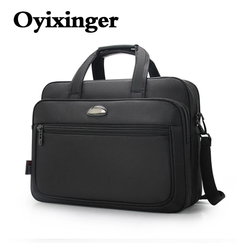 

OYIXINGER Мужские Бизнес Портфели для 14 дюймов Сумка для ноутбука мужские сумки через плечо мужская дорожная офисная сумка Повседневная Компью...