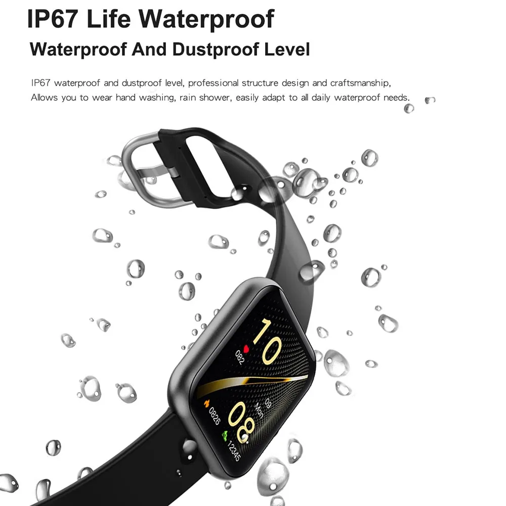 

NEW 2021 Smart Watch 1.7in Ideapro I8 Fitness Tracker Watches Fitness Heart Rate Monitor Digital Watch With Step Calories Sleep