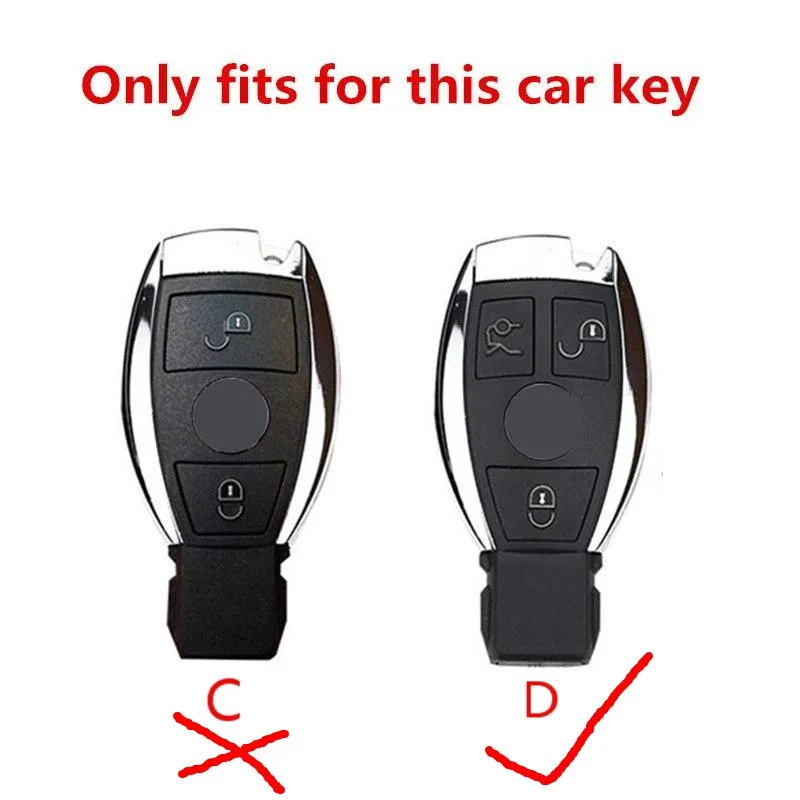 

Genuine Leather Car Key Cover Auto Remote Key Shell Case Protector for Mercedes Benz W203 W210 W204 W212 W213 W176 GLC CLA CLK