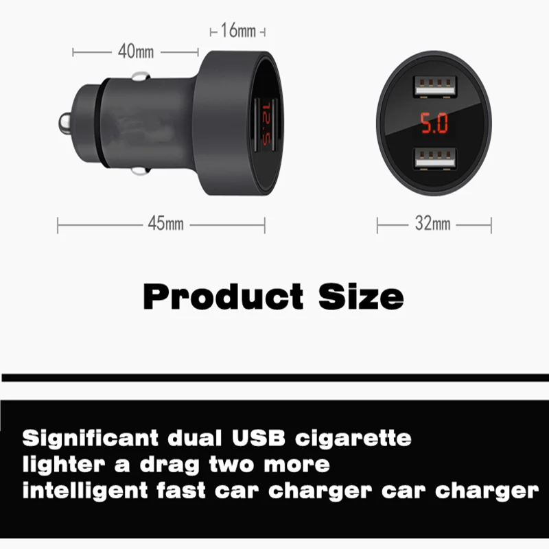 Стайлинга автомобилей светодиодные лампы для автомобиля с двумя портами USB