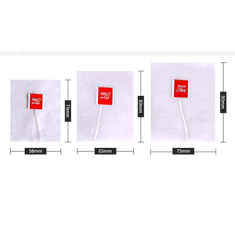 

100pcs/lot New Nylon Empty Tea Infuser Bag Herb Spice Filter Strainer Bags With String Household Teabags Tea Bags