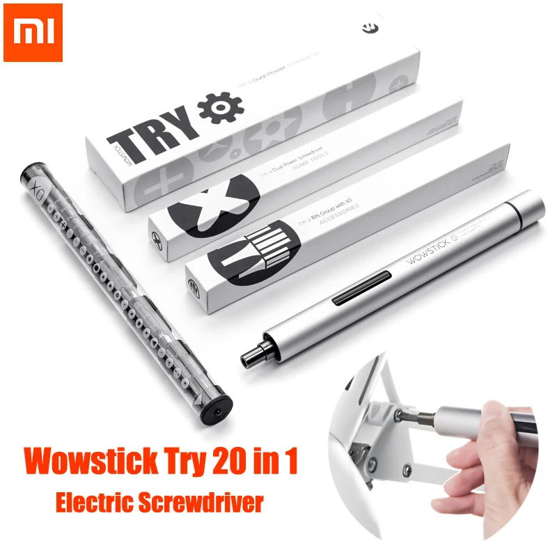 Новый оригинальный XIAOMI Mijia Wowstick попробуйте 1P + 20 в 1 Электрический шуруповерт