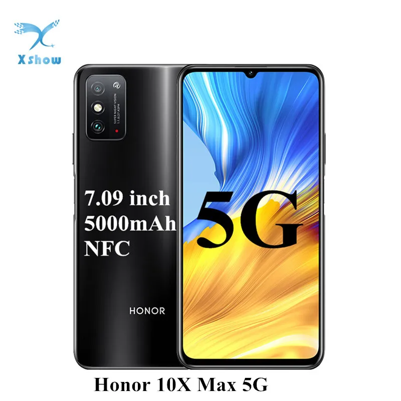 HONOR X10 MAX 5G смартфон 7 09 &quotБольшой Экран телефон NFC двойной колонки 5000 мА/ч большая