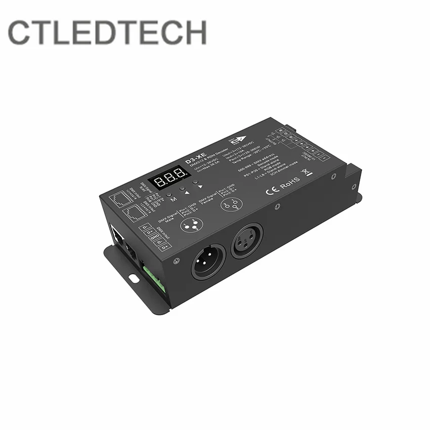 Светодиодный RGB 3-канальный декодер постоянного напряжения DMX512 и RDM 5050 цветной