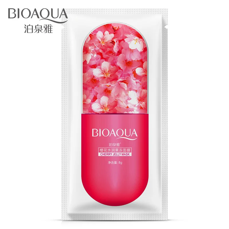 

Отбеливающая маска для лица BIOAOUA 10 шт./лот, алоэ, черника, цветение вишни, натуральные растения, увлажняющий укрепляющий Осветляющий Уход за ...
