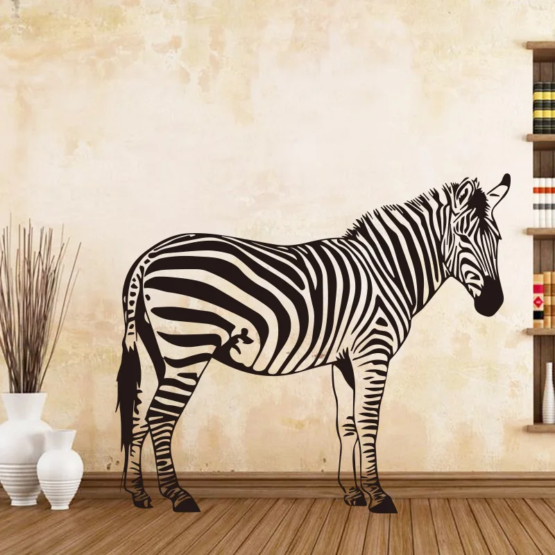 Привлекательная Зебра Пинто Наклейка на стену s для фона спальни гостиной
